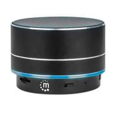Manhattan Black Metallic LED Bluetooth Speaker