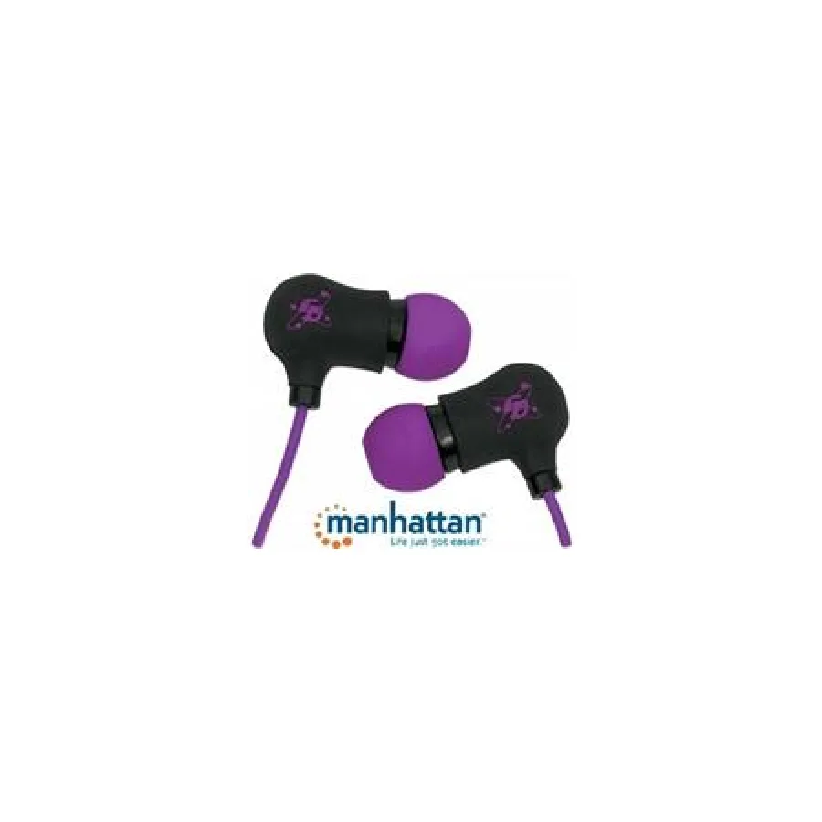 Manhattan Black-Purple Sound Science Nova Sweatproof Earphones