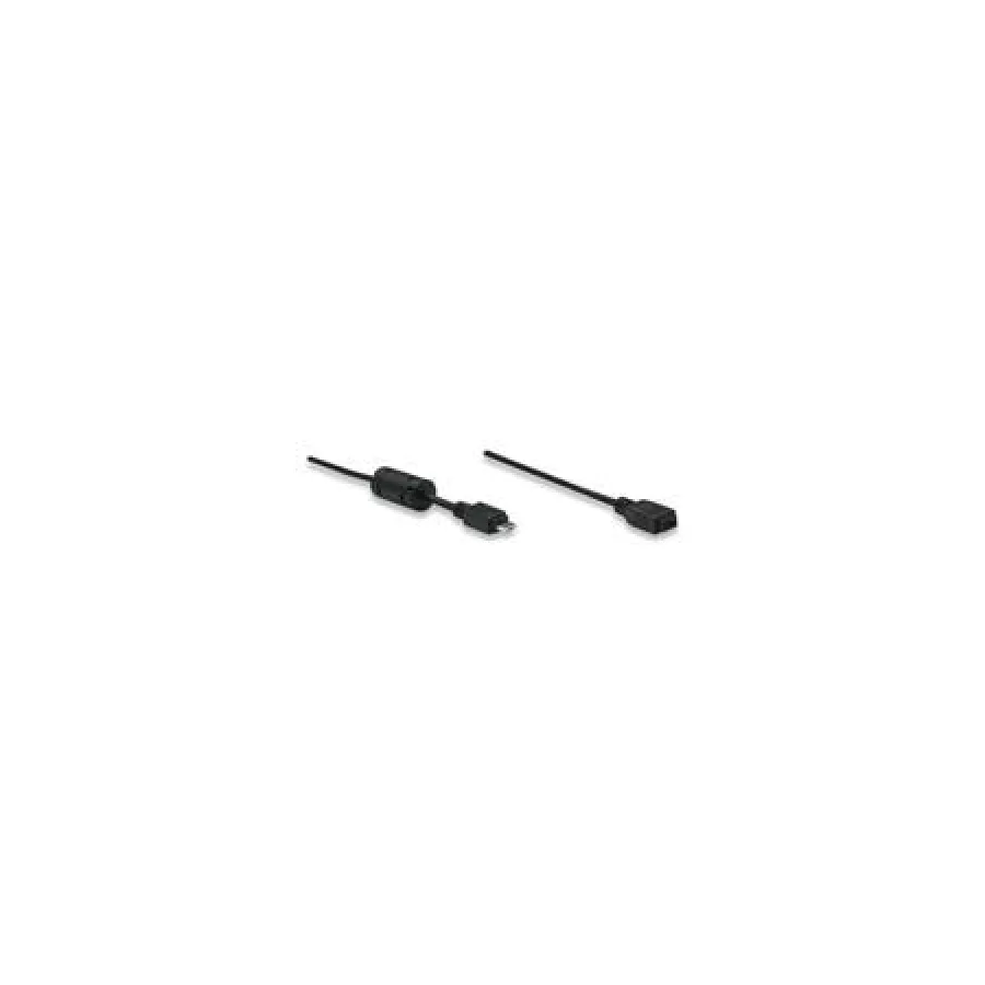 Manhattan 1m Micro USB AM to Micro USB Female Cable