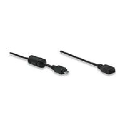 Manhattan 1.8m Micro USB AM to Micro USB Female Cable