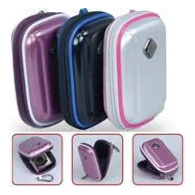 Promate Purple Amba Aluminum Finish Hard Shell Camera Case