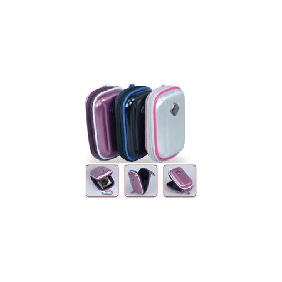 Promate Purple Amba Aluminum Finish Hard Shell Camera Case