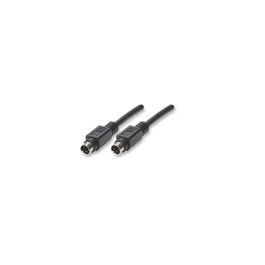 Manhattan S-Video 4 Pin 1.8m Cable Black
