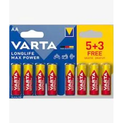 Varta Longlife Max Power Alkaline AAA 8 Pc Batteries