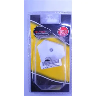 Aerial King Splitter Plug In 2Way FMM Blister