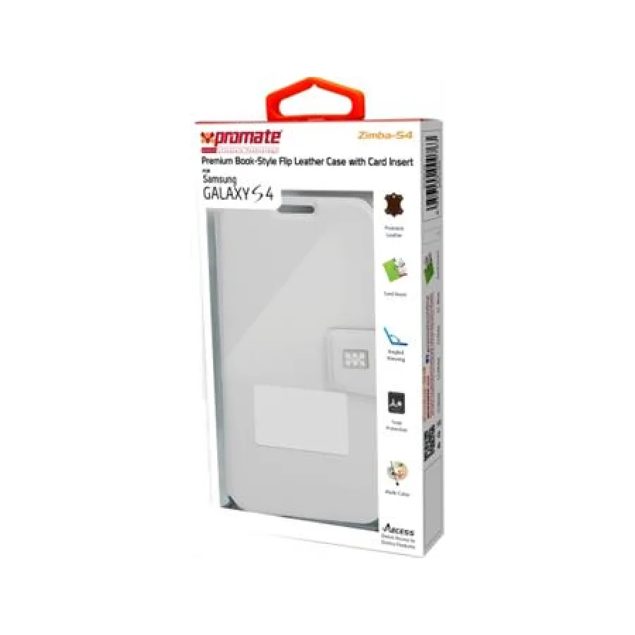 Promate Zimba-S4 Samsung Flip-Cover Grey