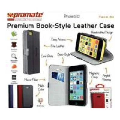 Promate Black Tava 5C Book-Style Flip Case