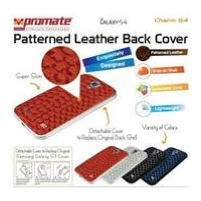 Promate Blue Charm.S4 Premium Leather Back Cover