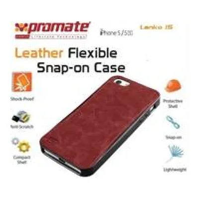Promate Brown Lanko.i5 Hand Crafted Leather Case