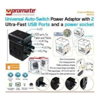 Promate Travelmate.Mobi ,Universal Auto-Switch Power