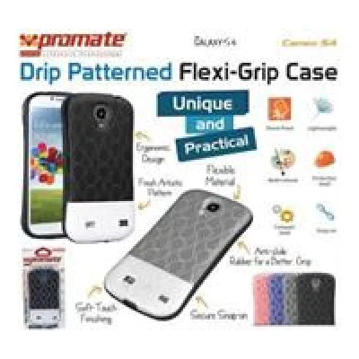 Promate Blue Cameo Drip Patterned FlexiGrip Snap case