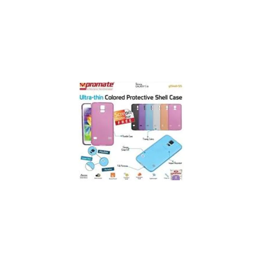 Promate Pink Gshell S5 Ultra-thin Colored