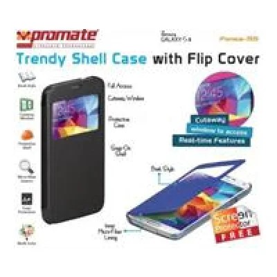Promate Fenes S5 Bookcover with window Colour:Black