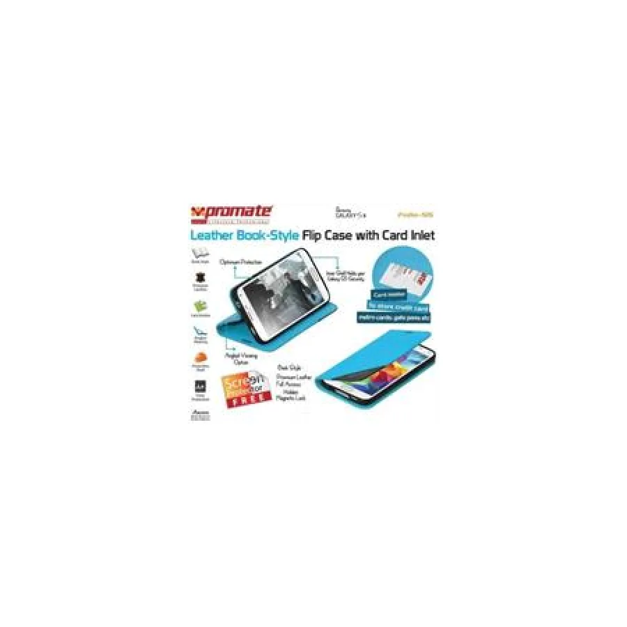 Promate Blue Folio S5 Bookcover