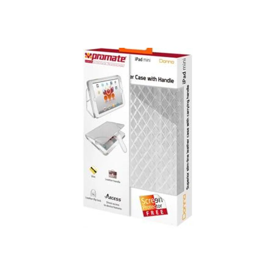 Promate White Donna Slim line leather case