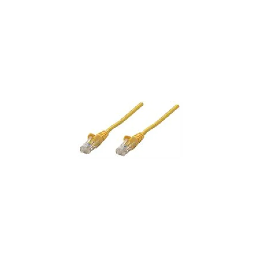 Intellinet Yellow CAT5E U-UTP 0.25m Patch Cable