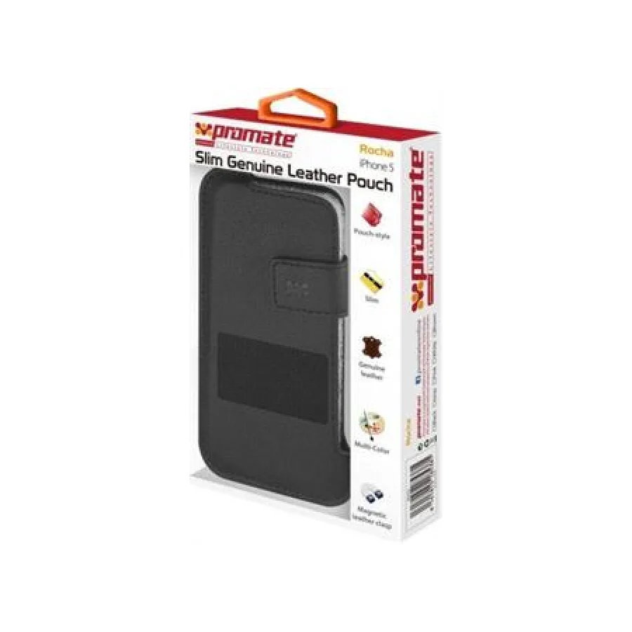 PROMATE ROCHA.BLACK PROTECTIVE SLIM LEAT