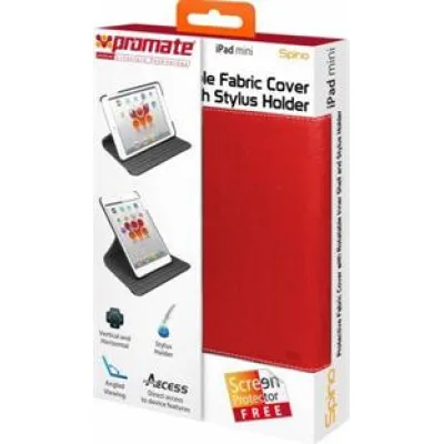 Promate Spino Protective Fabric Cover with Rotatable Inner