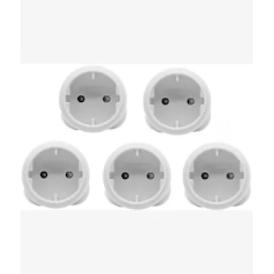 Noble 2 Pin Round Schuko Adaptor 5 Pack