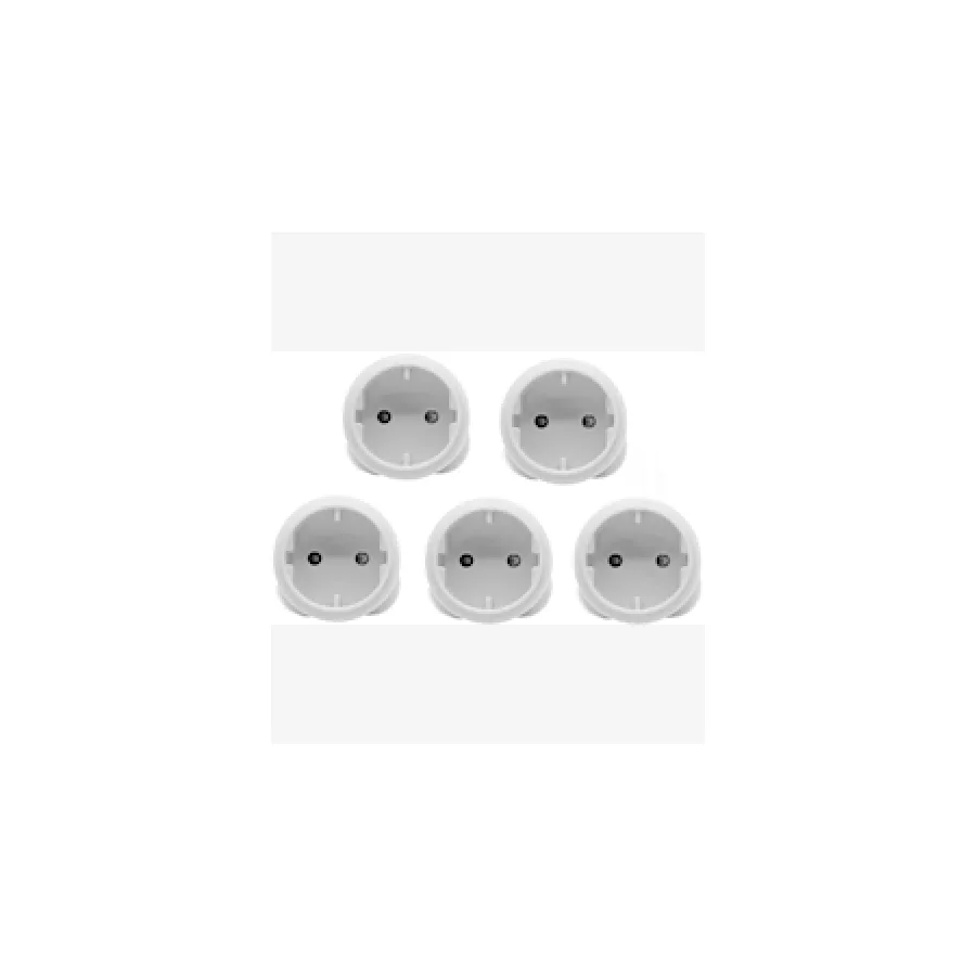 Noble 2 Pin Round Schuko Adaptor 5 Pack