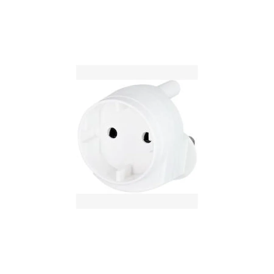 Noble 2 Pin Round Schuko Single Adaptor