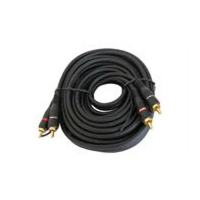 Geeko 2x Black RCA Male to Male Audio Cable