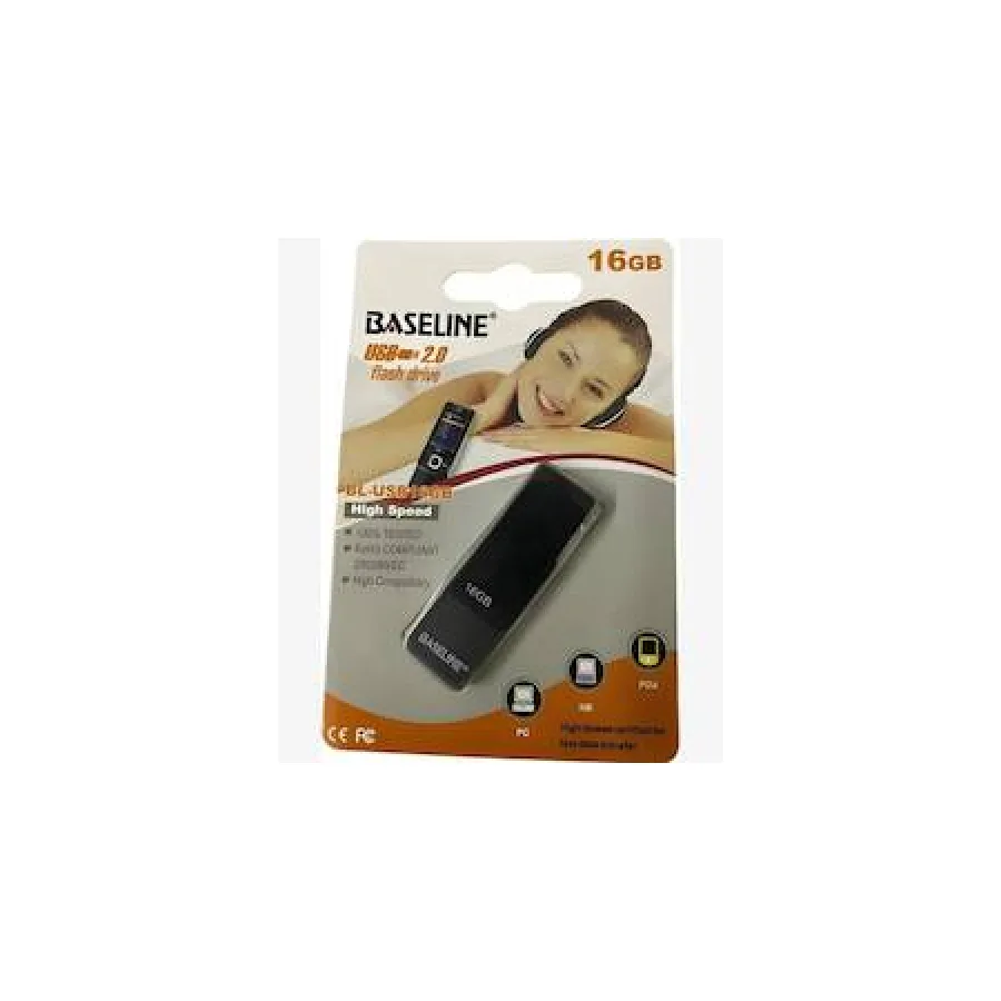 Baseline 16GB USB 2.0 Flash Drive