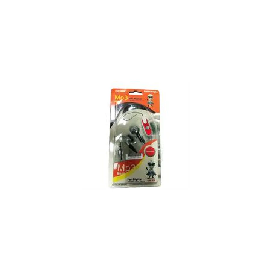 Geeko Silver And Black In-Ear Earphones