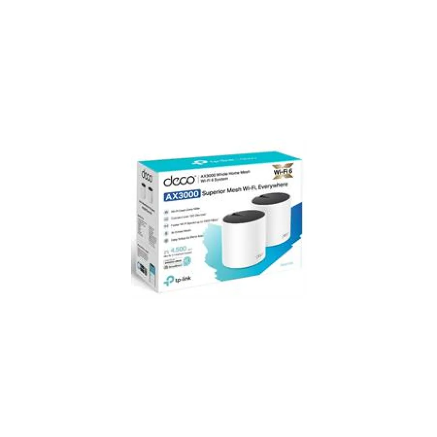 TP Link Deco X55 (2-pack) AX3000 Whole Home Mesh Wi-Fi 6 System