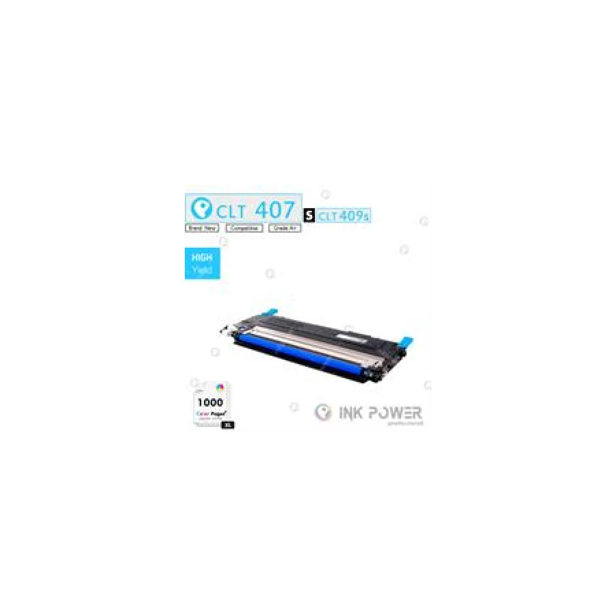 Inkpower Toner for Samsung CLT K407S Cyan