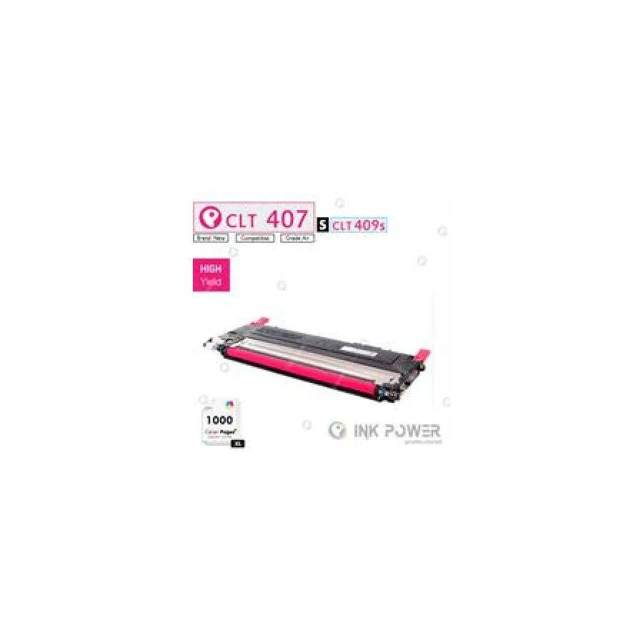 Inkpower Toner for Samsung CLT K407S Magenta