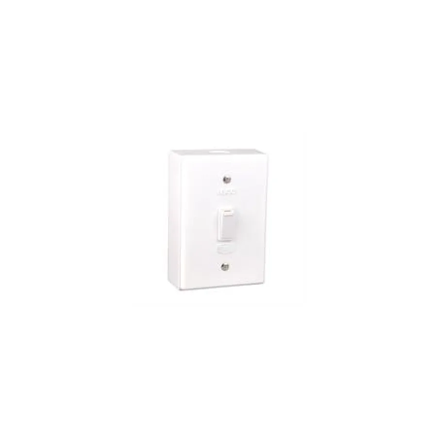 Lesco LSS Range 1 Lever 1 Way Switch Shrink Wrapped Surface