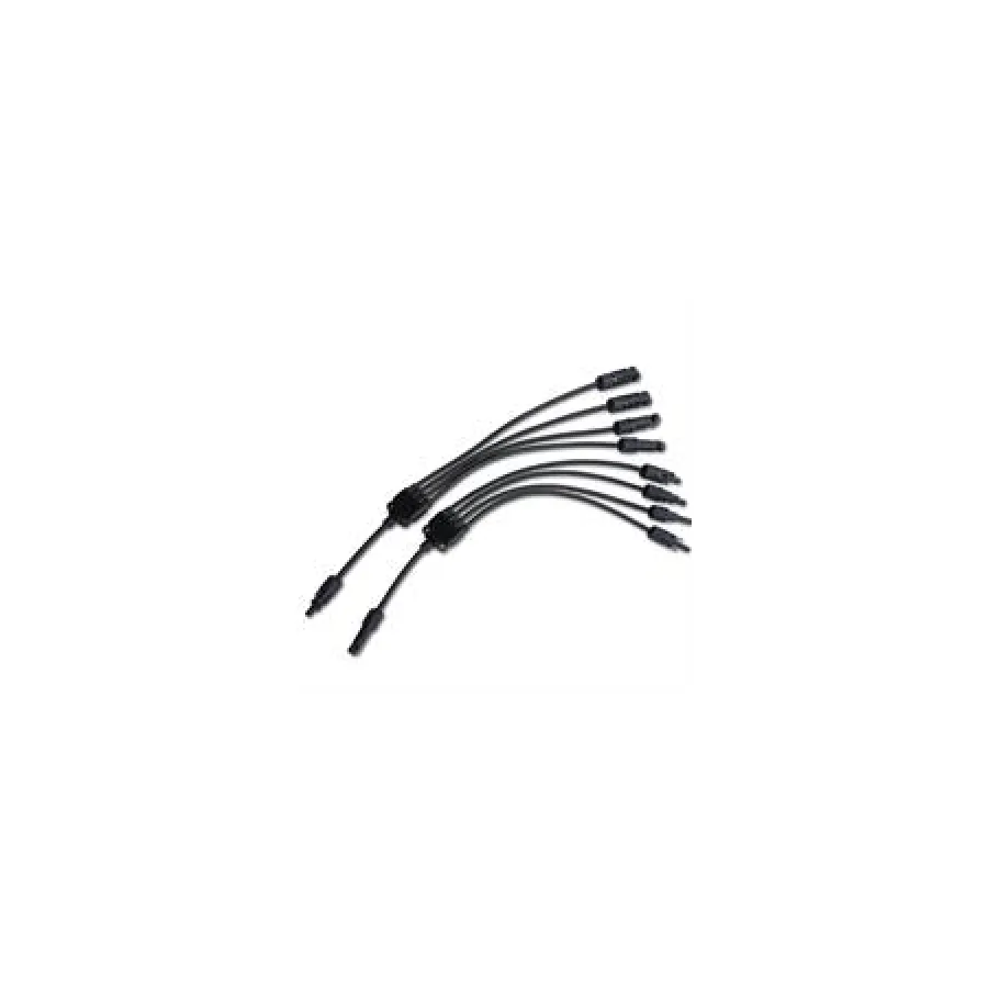Solarix Y Connector 4 Way To 1 Way Solar Panel Combiner Cable Set