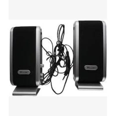 Unique USB Multimedia Speakers Black & Silver