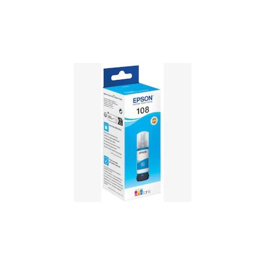Epson 108 EcoTank 70Ml Ink Cyan Bottle