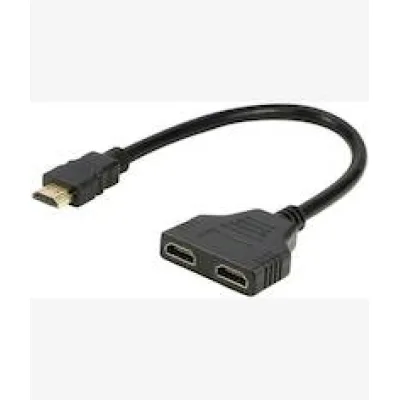 UniQue Male HDMI To Female Dual HDMI Splitter Adapter