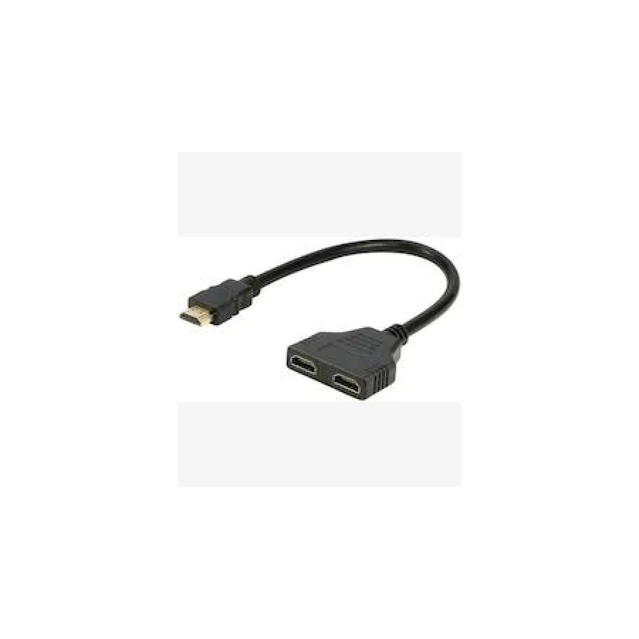 UniQue Male HDMI To Female Dual HDMI Splitter Adapter