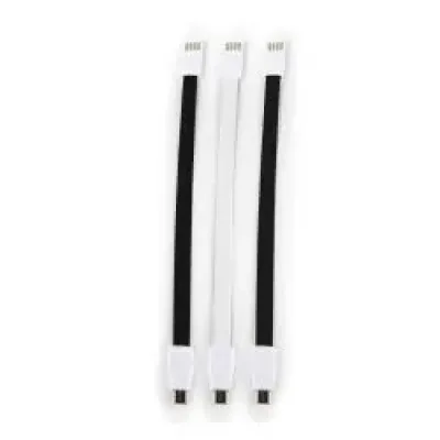 Whizzy Black and White Designer 3 Pack Micro USB Charge Cable