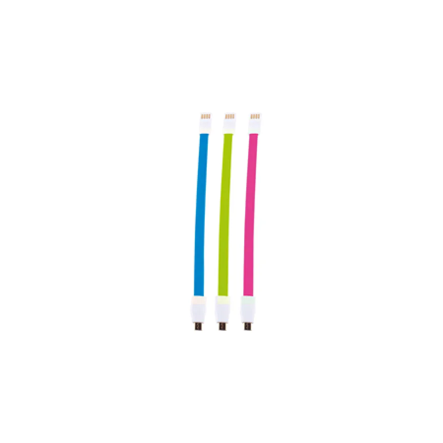 Whizzy Pink,Blue & Green Designer 3 Pack Micro USB Charge Cable