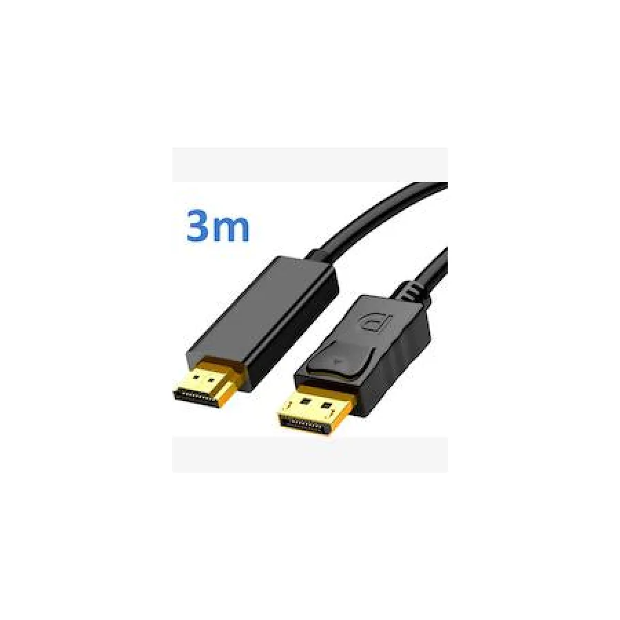 UniQue 3 Meters 4K UHD DisplayPort To HDMI Cable